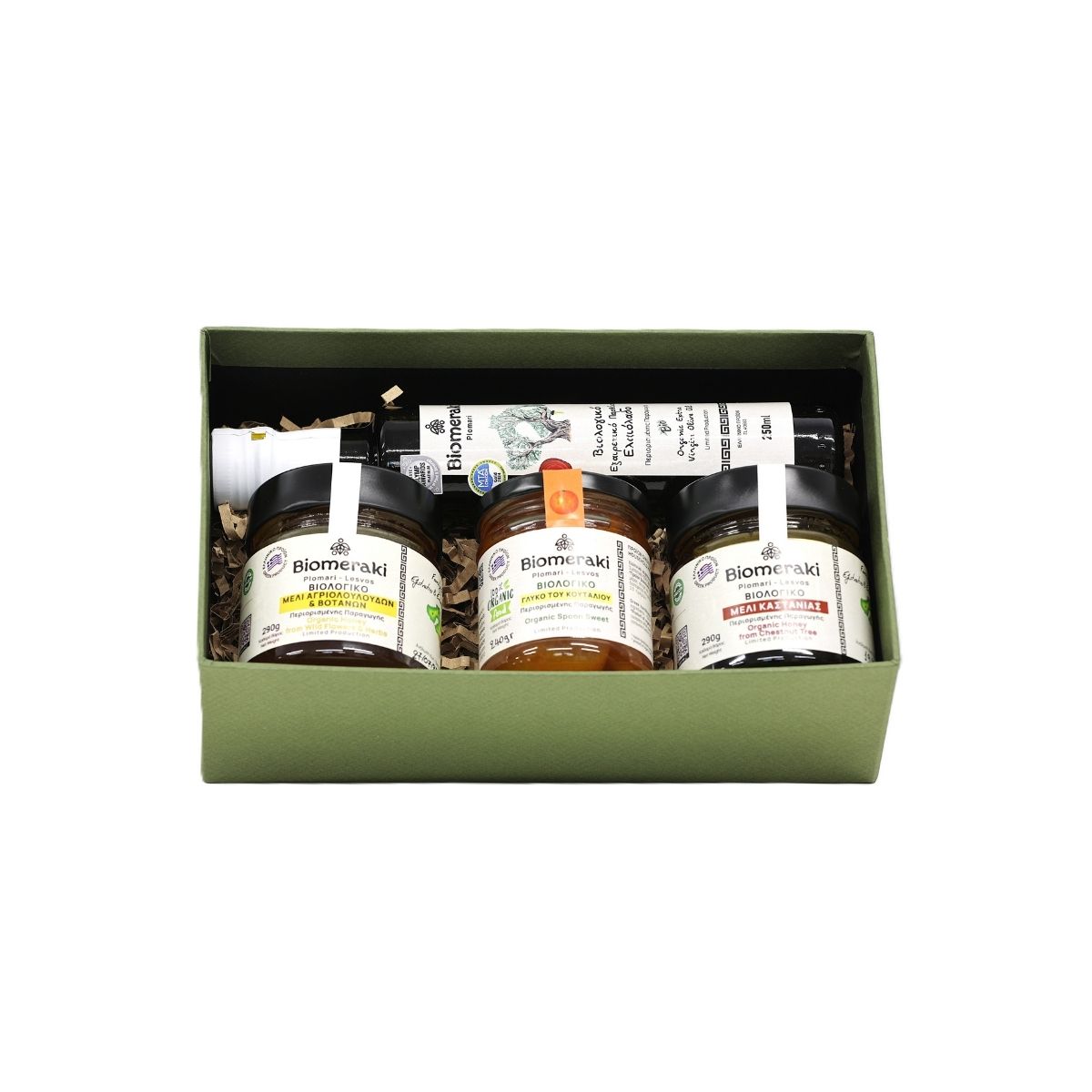 Πακέτο Δώρου Βιολογικών Προϊόντων – Biomeraki Μικρή Premium Επιλογή