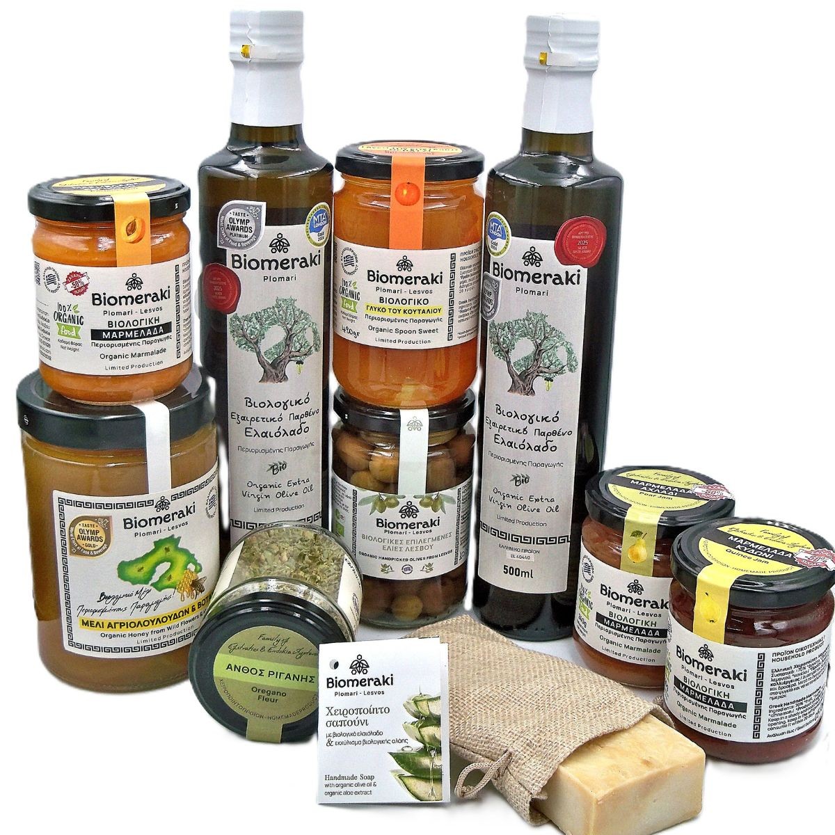 Καλάθι Βιολογικών Γεύσεων Λεσβιακής Γης