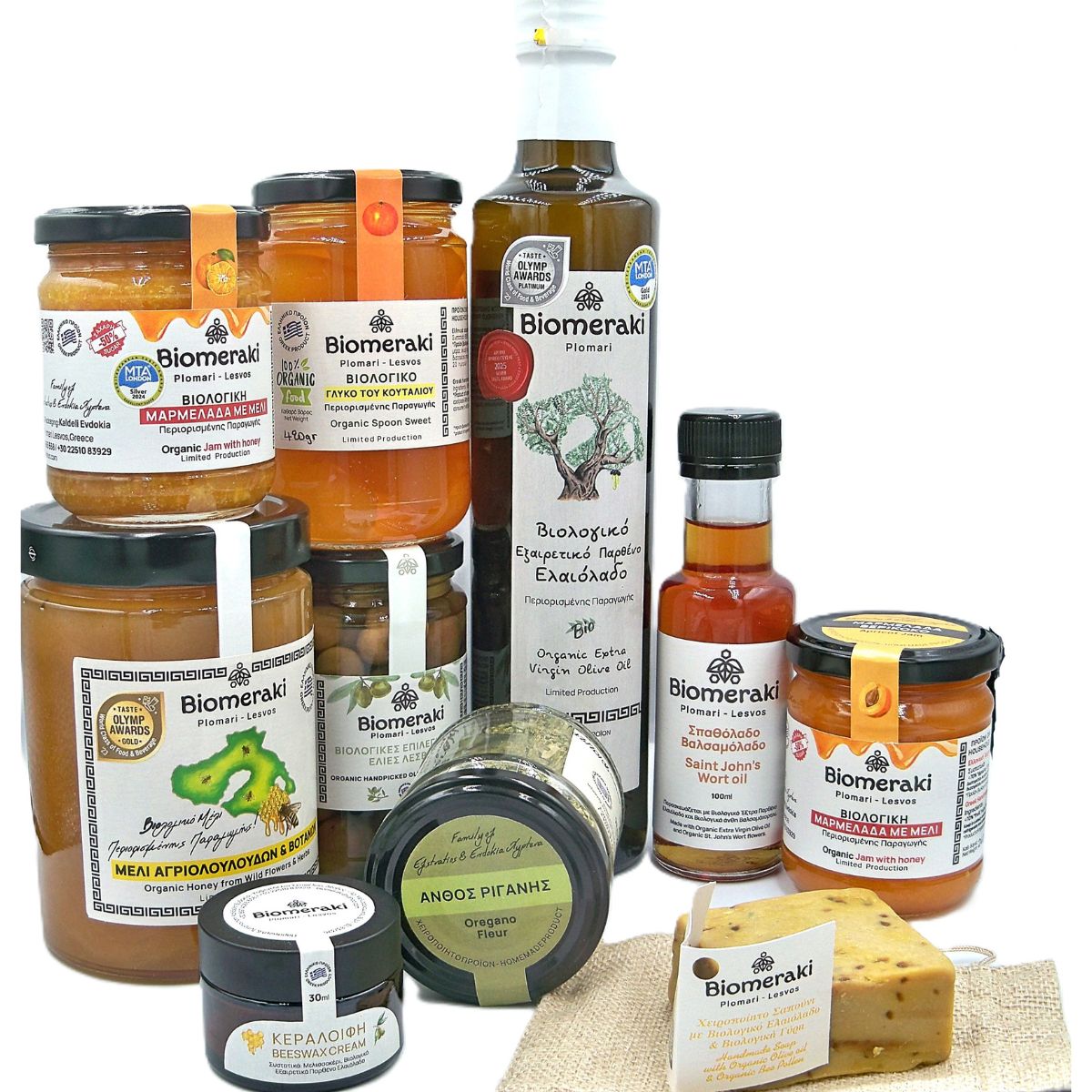 Καλάθι Ευεξίας με Βιολογικά Προϊόντα Λεσβιακής Γης